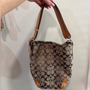 Coach vintage monogram bucket bag